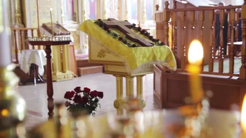 Church interior Stock Footage 130398440