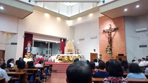 Church interior Stock Footage 282066242
