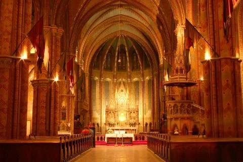 Church interior Stock Photos