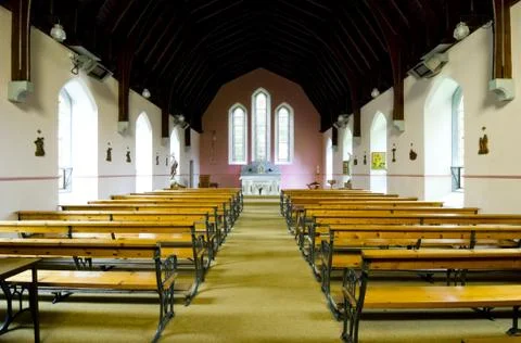 Church interior Stock Photos