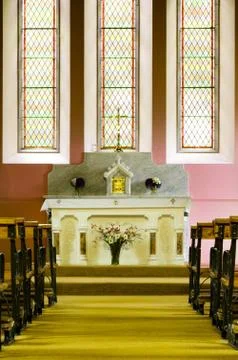 Church interior Stock Photos