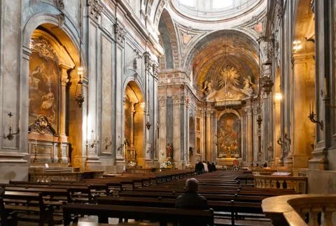 Church interior Stock Photos