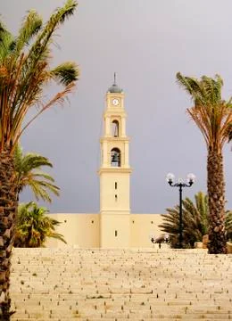 Church in jaffa Stock Photos