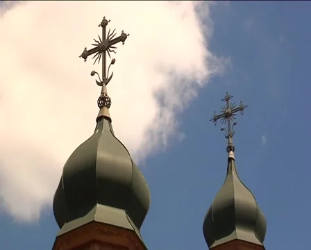 A Church in kiev Stock Footage 52421678