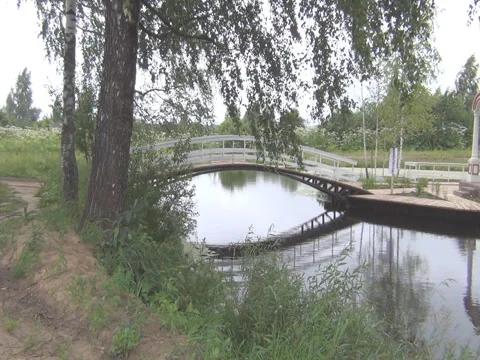 Church on the lake Stock Footage 78231771