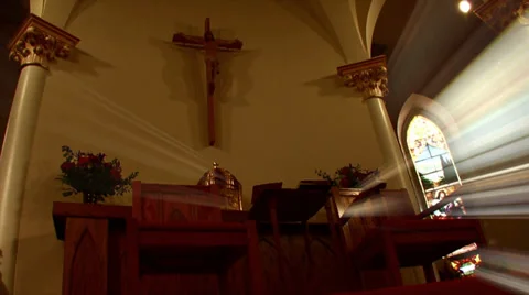 Church lights Stock Footage 36740981