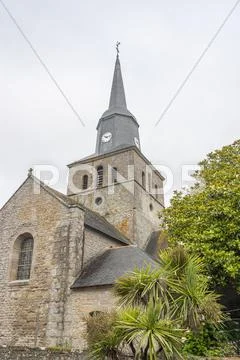 Church in Locmariaquer Stock Photos