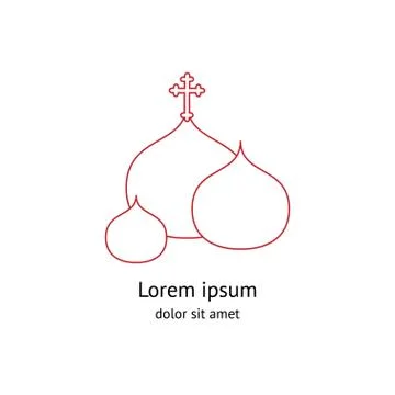 Church logo template Stock Illustration