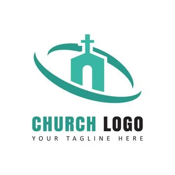 Church logo. Vector illustration. Stock Illustration