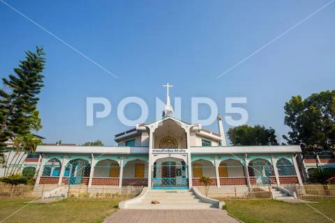 Church of Mary, An old-age historic Catholic church at Bangladesh ...