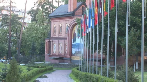 Church memorial 2 Stock Footage