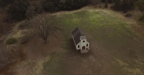 Church in the middle of nowhere Stock Footage 85488377