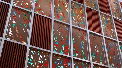 Church mosaic pan Stock Footage 337795226