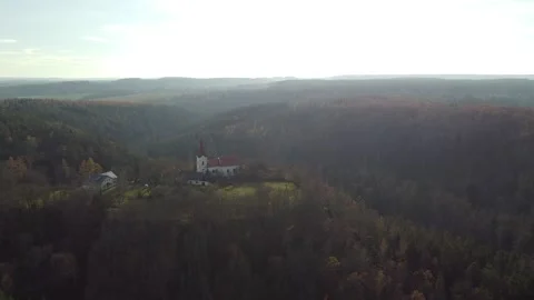 Church at the mountain 2 Stock Footage 152577246