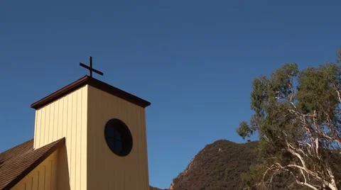 Church &amp; Mountain Stock-Footage 67638462