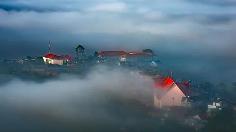 Church on the mountain Foto stock