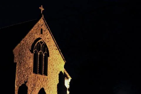 Church at night Stock Photos