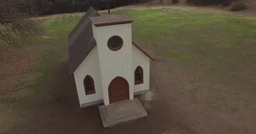 Church in nowhere Stock Footage 85488482