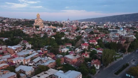 Church in the old district Stock Footage 168562876
