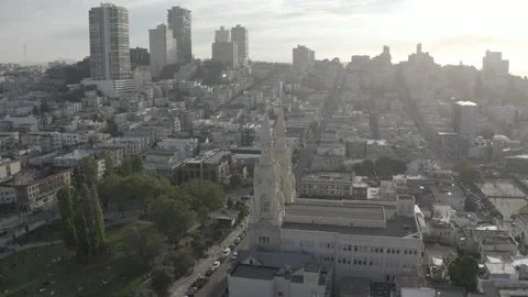 Church Orbit Stock Footage 138656176