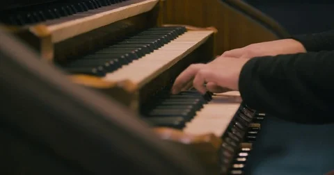 Church organ  Stock Footage 71474765