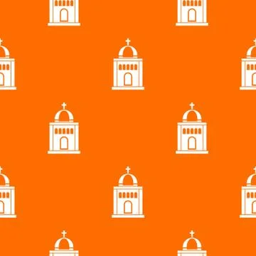 Church pattern seamless Stock Illustration