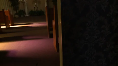 Church Pews Stock Footage 33756903