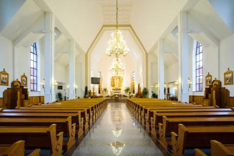 In the church Stock Photos