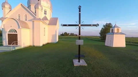 Church on the prarie Stock Footage 53369104