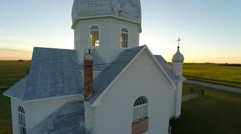 Church on the prarie Stock Footage 53369141