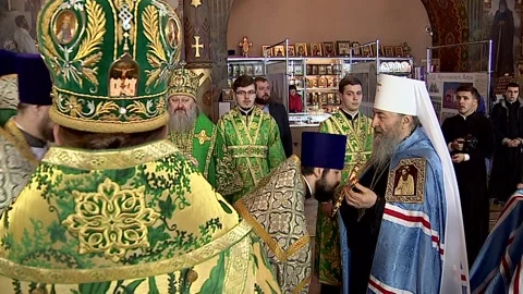 Church prayer Stock Footage 98638323