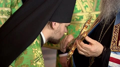 Church prayer Stock Footage 98638436