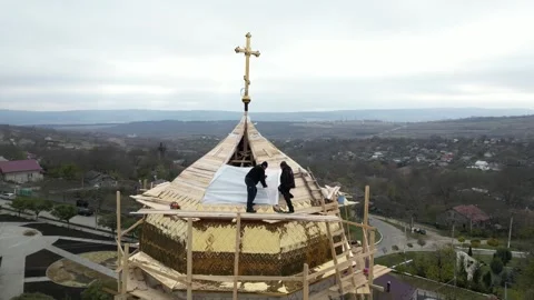 Church restoration Stock Footage 290957260