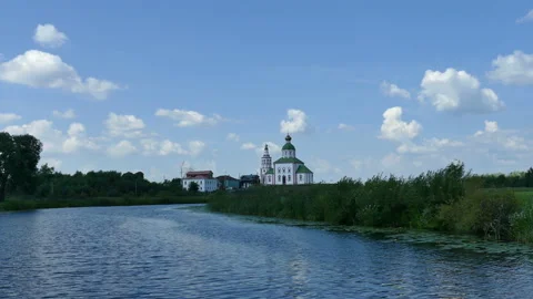 Church On The River 動画素材 113351119