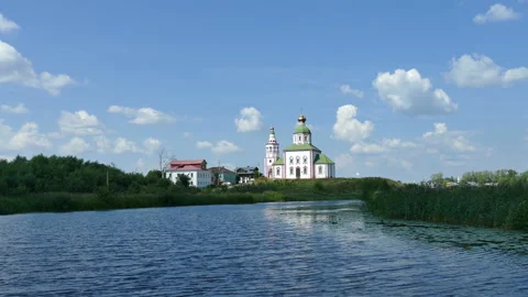 Church On The River Video stock 113351724