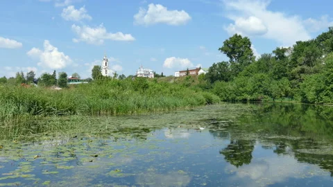 Church On The River Stock Footage 113353012