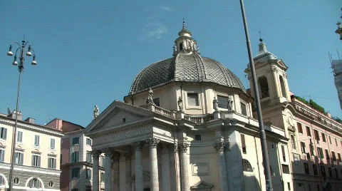 Church in Rome Stock Footage 526707