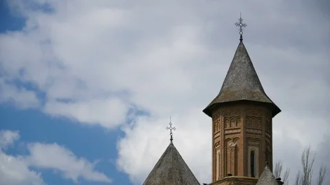 Church Rooftops Time Lapse Stock Footage 88414192