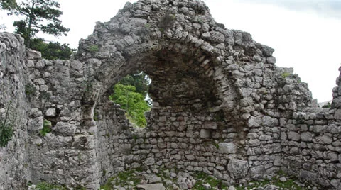 Church ruin Stock Footage 24701935