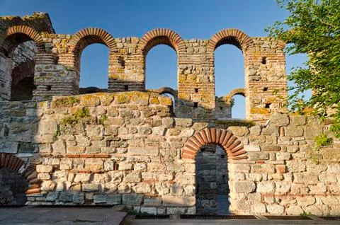 The Church of Saint Sofia- an Eastern Orthodox church in Nesebar- is part of Stock Photos