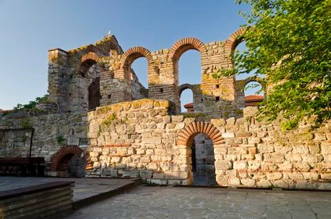The Church of Saint Sofia- an Eastern Orthodox church in Nesebar- is part of Stock Photos
