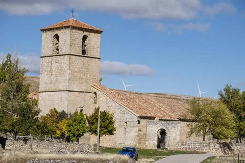  church of San Pedro Apóstol church of San Pedro Apóstol, 12th century, Vi. Stock Photos