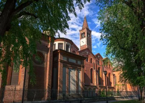 Church Sant Eustorgio Milan Stock Photos