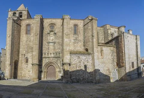 Church of Santiago. Caceres, Extremadura, Spain Stock Photos