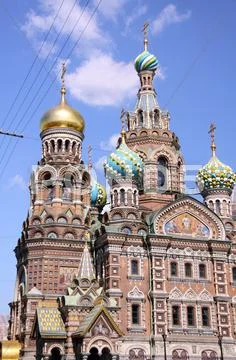 Church of the Savior on Blood - very famous landmark in Saint Pe Stock Photos