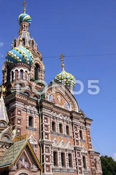 Church of the Savior on Blood - very famous landmark in Saint Pe Stock Photos