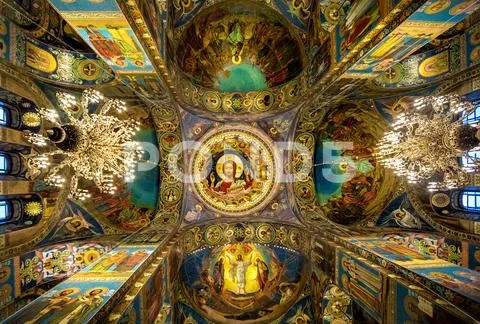 Church of the Savior on Spilled Blood Stock Photos