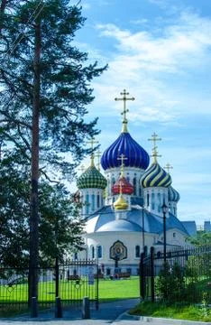 The church of the savior transfiguration Stock Photos