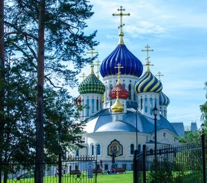 The church of the savior transfiguration Stock Photos