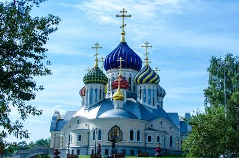 The church of the savior transfiguration Stock Photos
